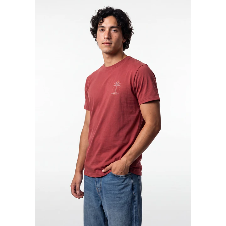 Polera Básica Hombre Burdeo 2