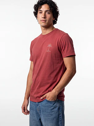 Polera Básica Hombre Burdeo