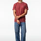 Polera Básica Hombre Burdeo - Miniatura 3