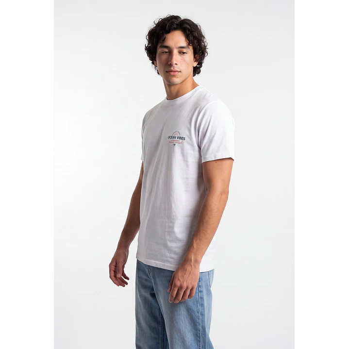Polera Básica Hombre Blanco 2