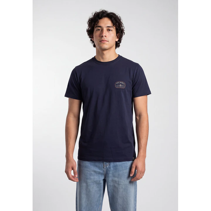 Polera Básica Hombre Azul 2
