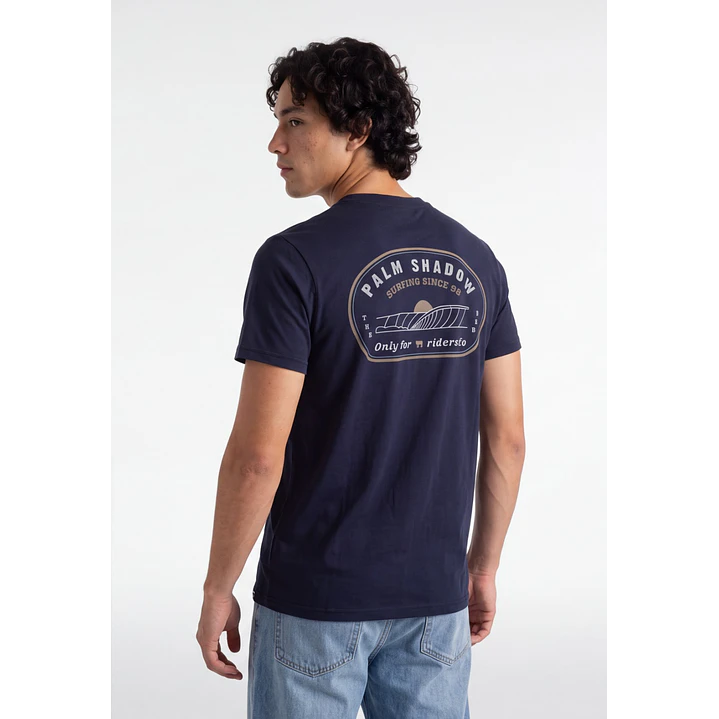 Polera Básica Hombre Azul 1