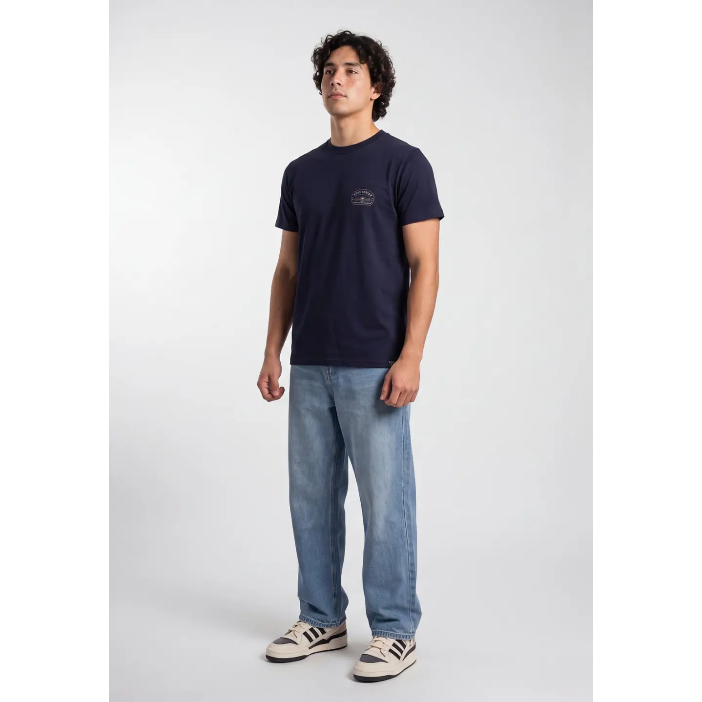 Polera Básica Hombre Azul 3