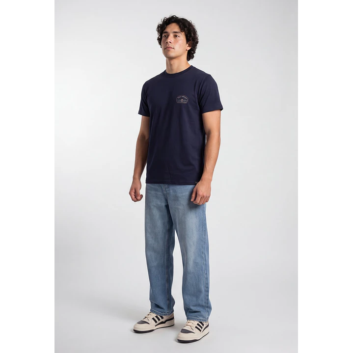 Polera Básica Hombre Azul 3
