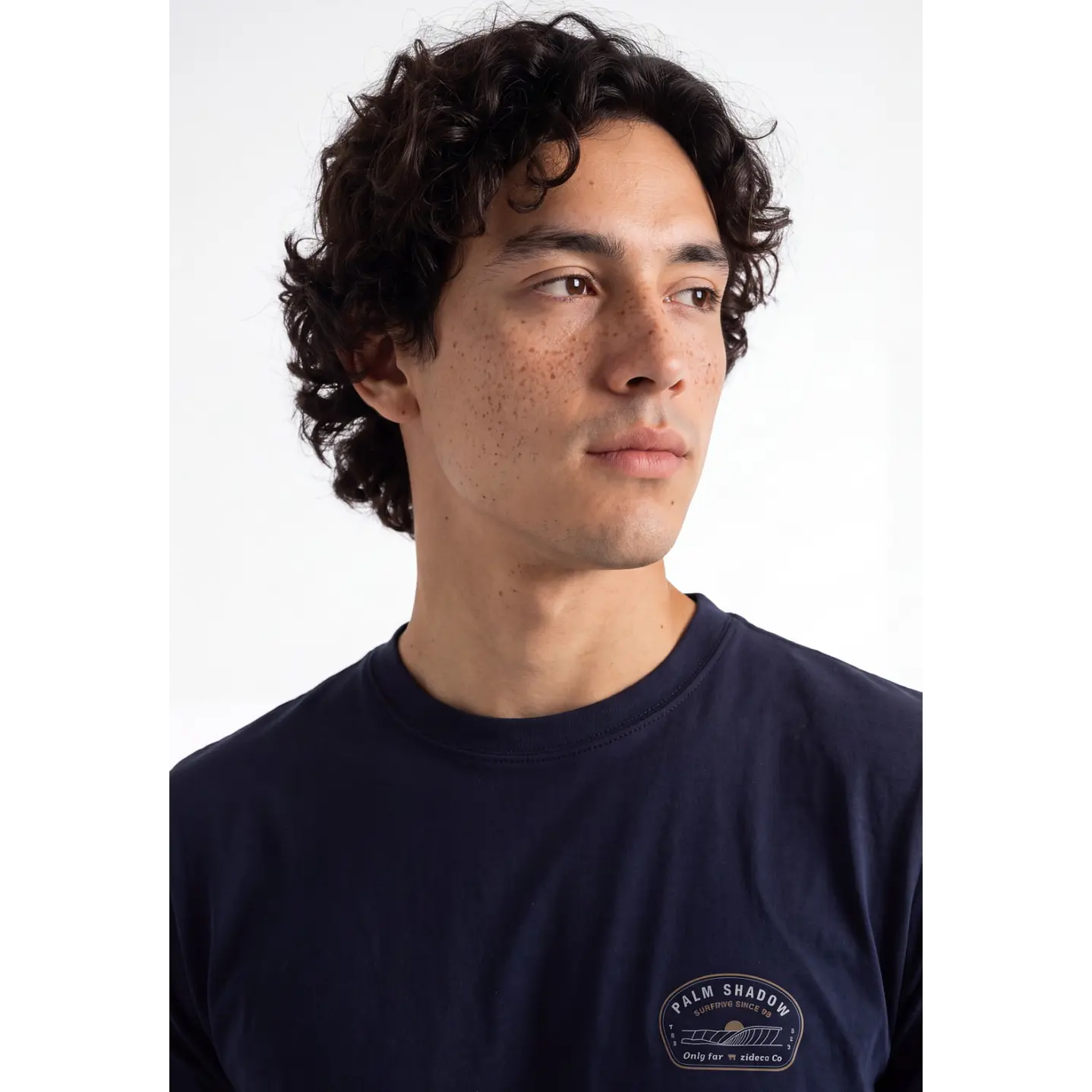 Polera Básica Hombre Azul 4