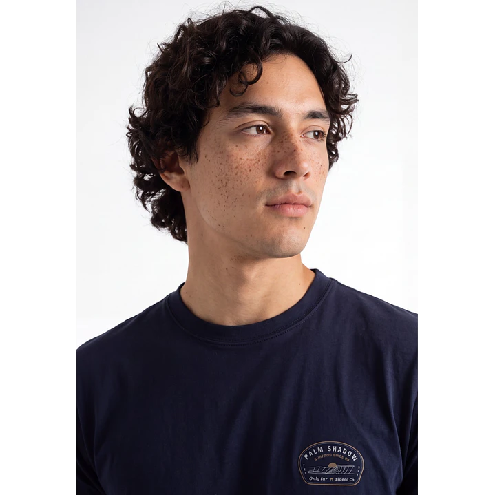 Polera Básica Hombre Azul 4