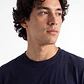 Polera Básica Hombre Azul - Miniatura 4