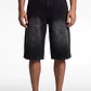 Bermuda Denim Procesado Hombre Negro - Miniatura 1
