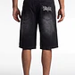 Bermuda Denim Procesado Hombre Negro - Miniatura 2