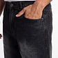 Bermuda Denim Procesado Hombre Negro - Miniatura 4