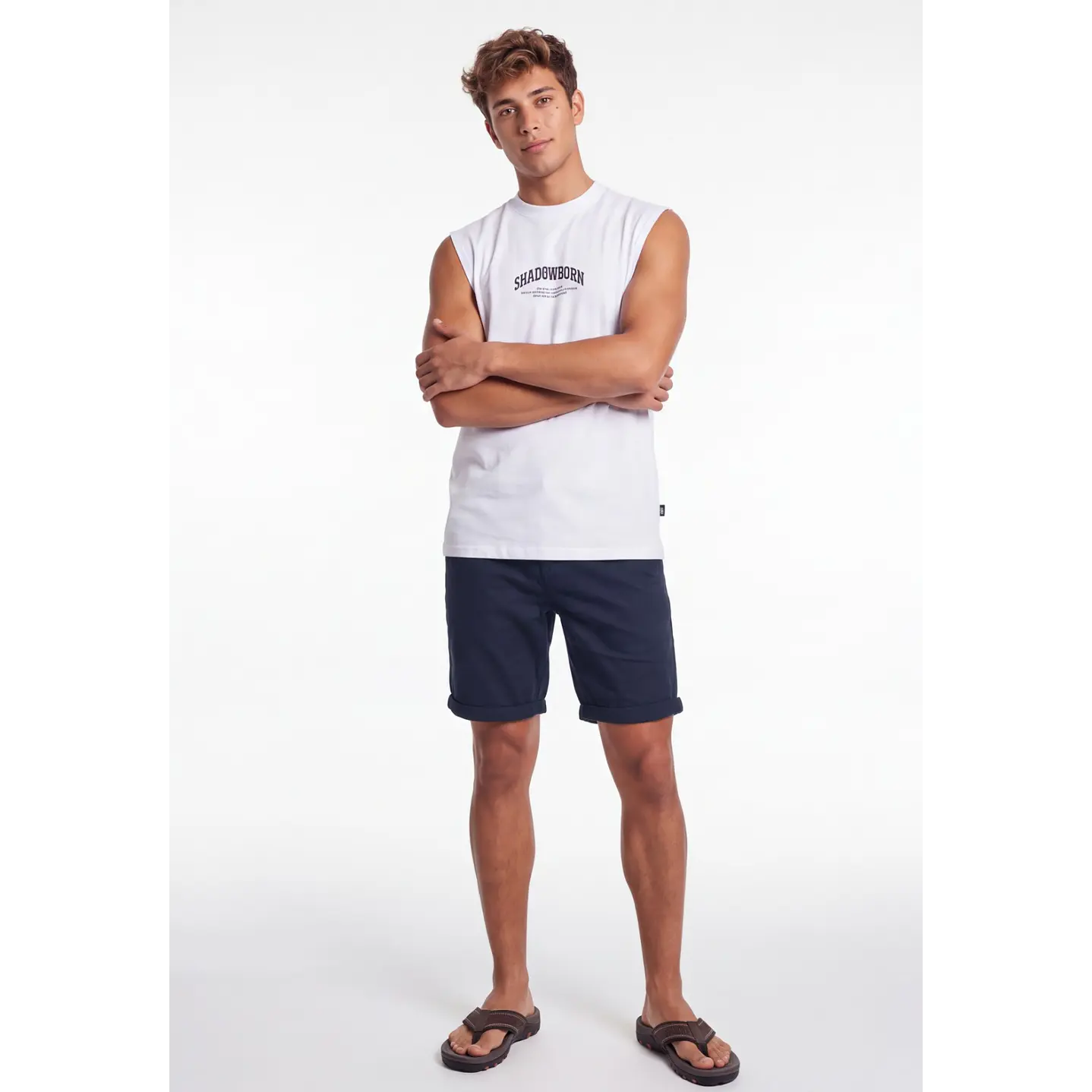 Bermuda Básico Hombre Azul 3