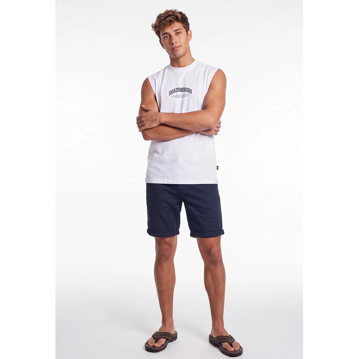 Bermuda Básico Hombre Azul 3