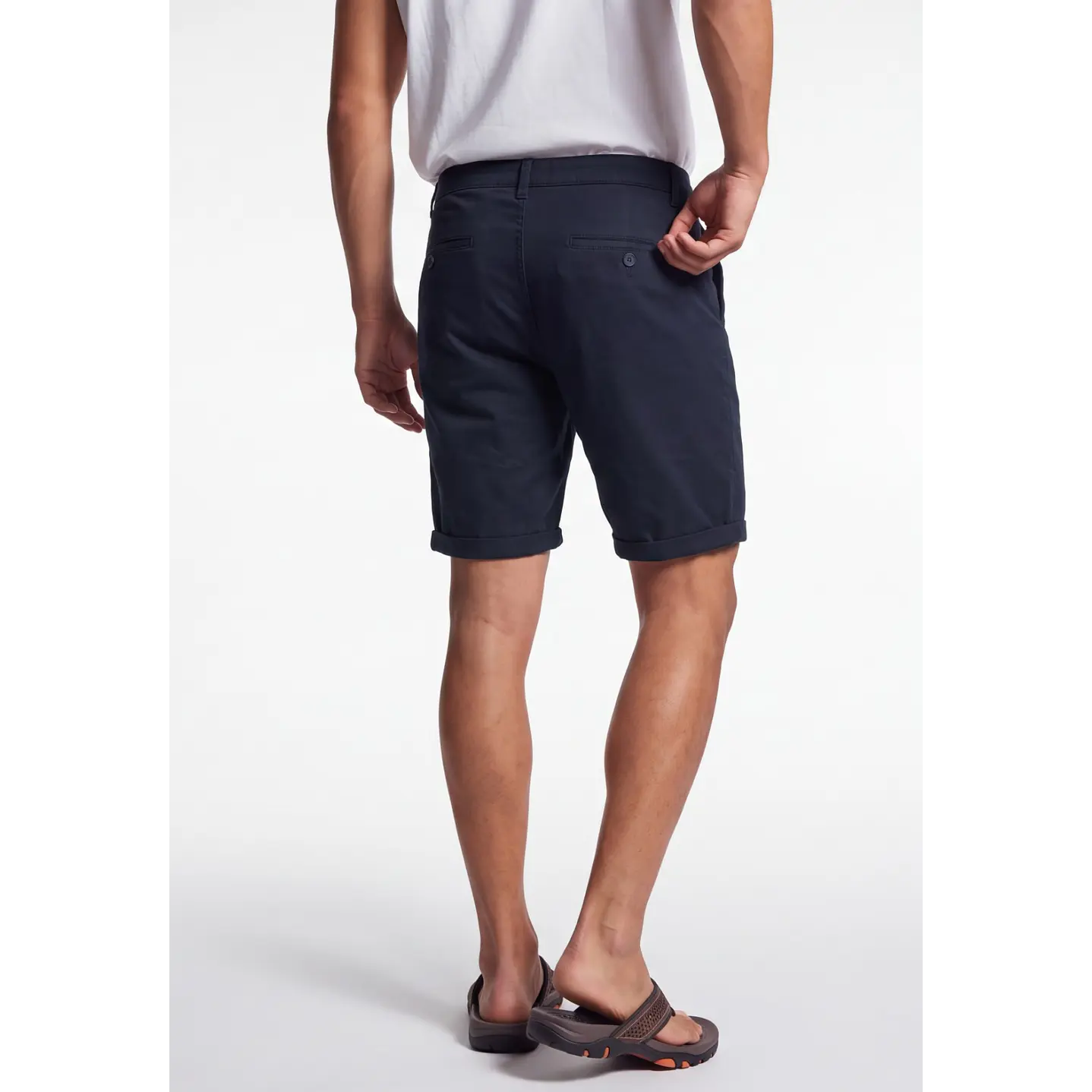 Bermuda Básico Hombre Azul 2