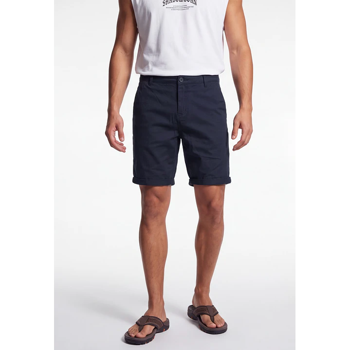 Bermuda Básico Hombre Azul 1