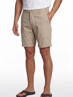Bermuda Básico Hombre Beige