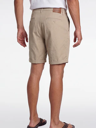 Bermuda Básico Hombre Beige