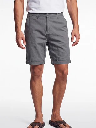 Bermuda Básico Hombre Gris