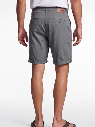 Bermuda Básico Hombre Gris
