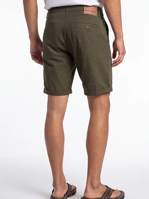 Bermuda Básico Hombre Verde