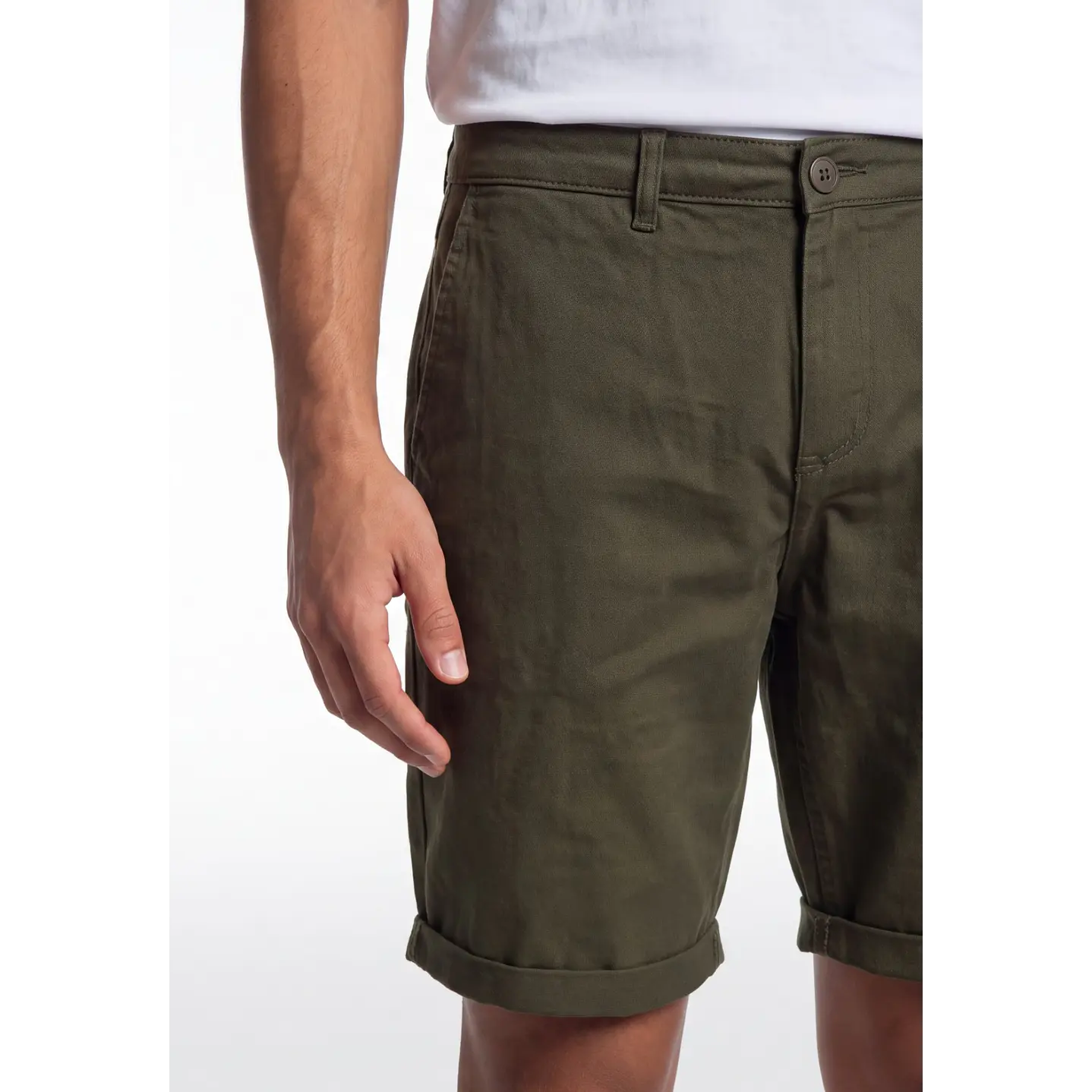 Bermuda Básico Hombre Verde 4