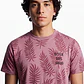 Polera Hojas Hombre Burdeo - Miniatura 4