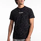 Polera Lineas Hombre Negro - Miniatura 1