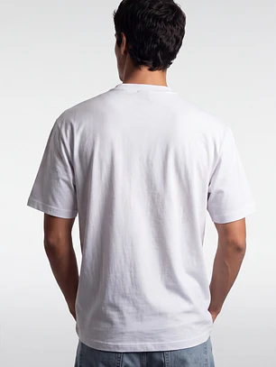Polera Básica Boxy Fit Hombre Blanco