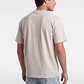 Polera Básica Boxy Fit Hombre Beige - Miniatura 2
