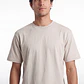 Polera Básica Boxy Fit Hombre Beige - Miniatura 4