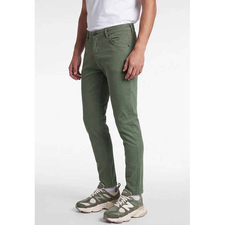 Pantalón Básico Skinny Hombre Verde 1
