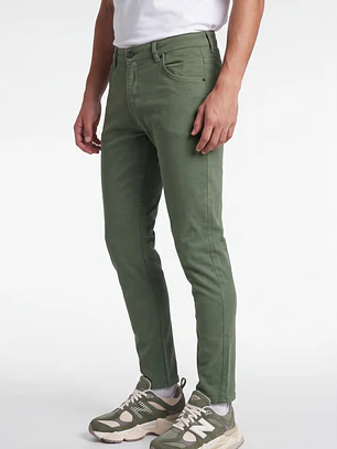 Pantalón Básico Skinny Hombre Verde
