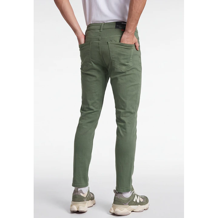 Pantalón Básico Skinny Hombre Verde 2