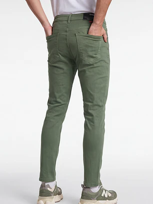 Pantalón Básico Skinny Hombre Verde