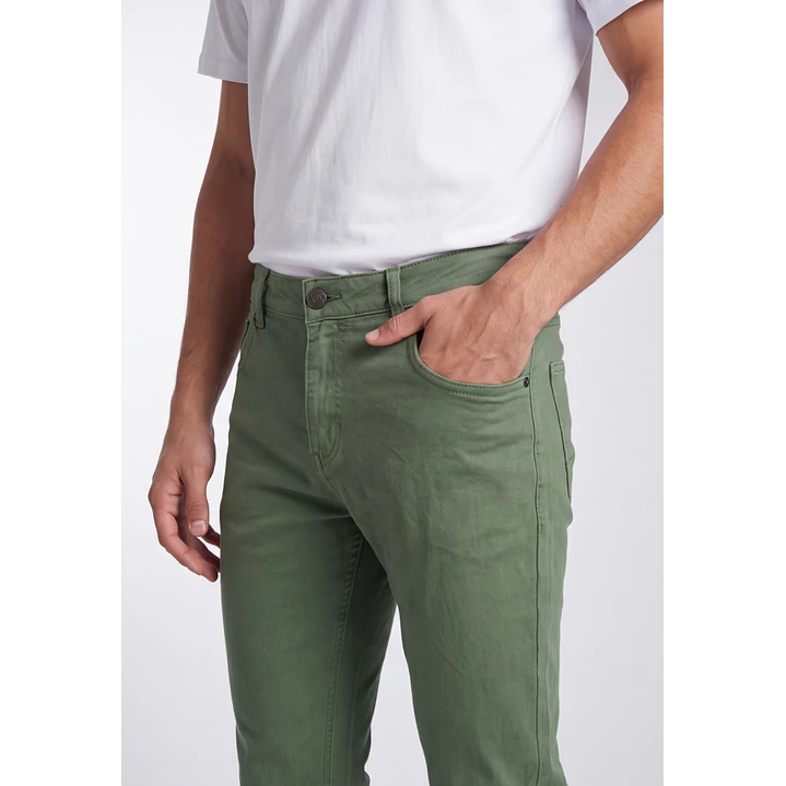 Pantalón Básico Skinny Hombre Verde 4