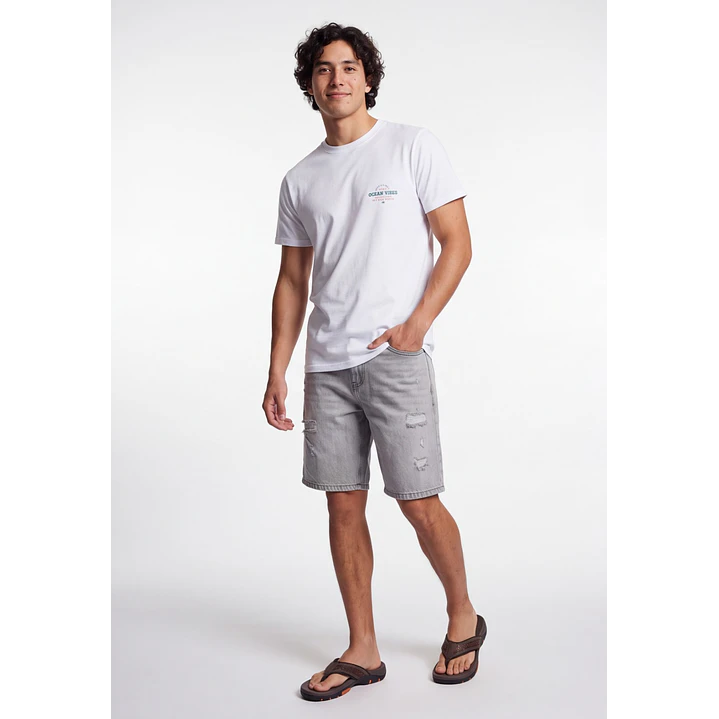 Bermuda Destroyed Hombre Gris 3