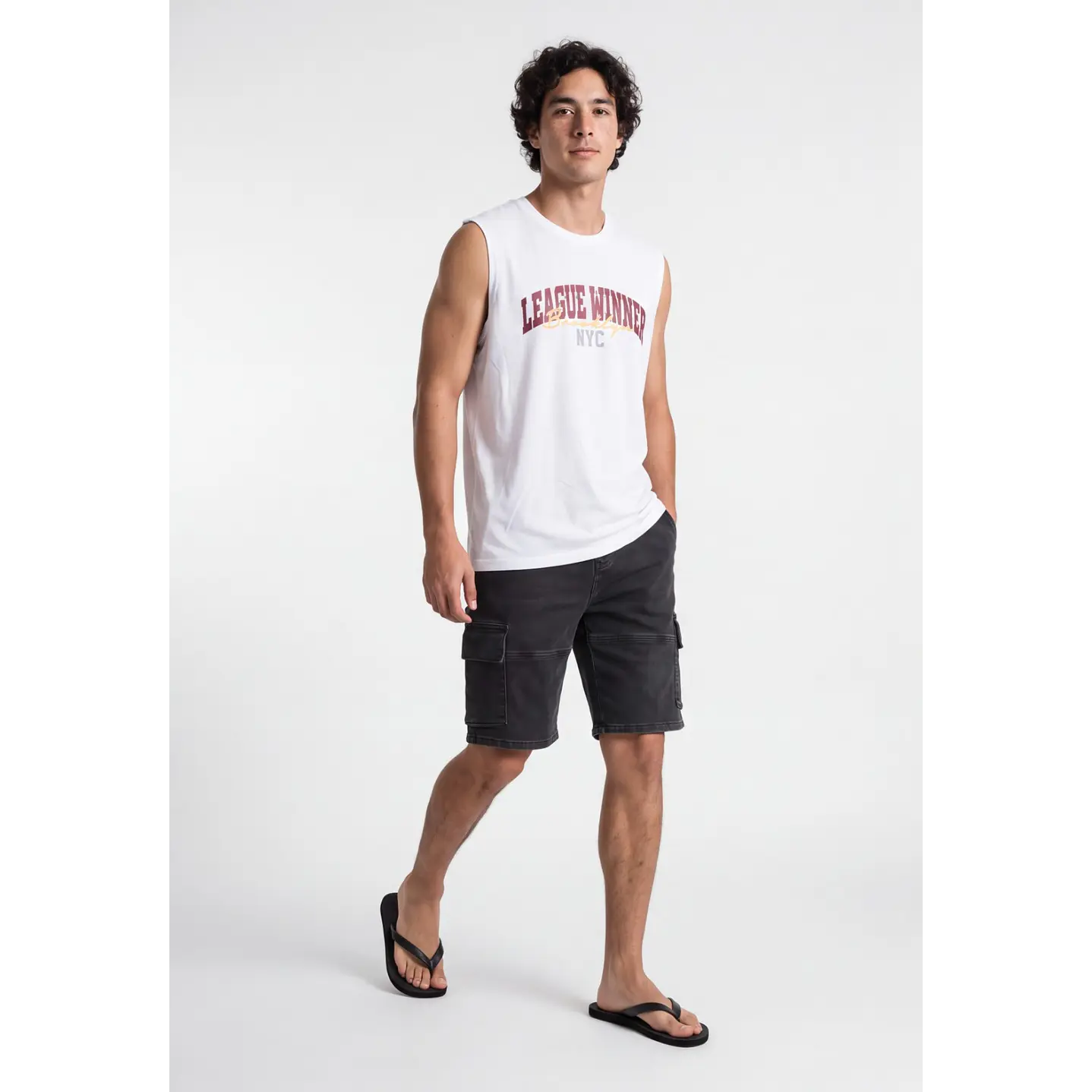 Bermuda Baggy Hombre Negro 3