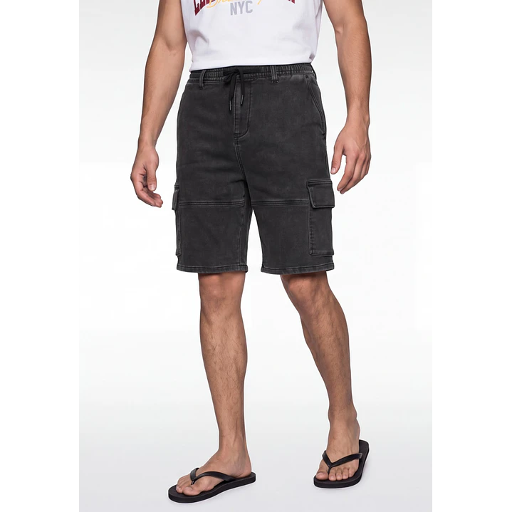 Bermuda Baggy Hombre Negro 1