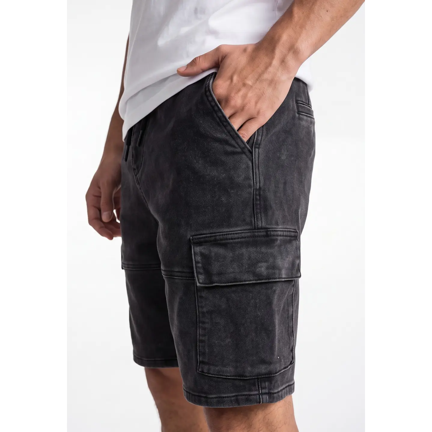 Bermuda Baggy Hombre Negro 4