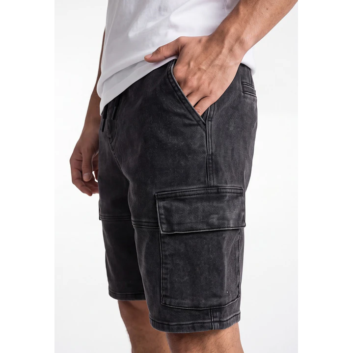 Bermuda Baggy Hombre Negro 4