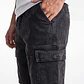 Bermuda Baggy Hombre Negro - Miniatura 4