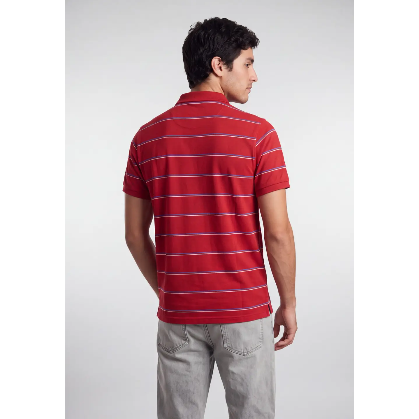 Polera Pique Hombre Rojo 2
