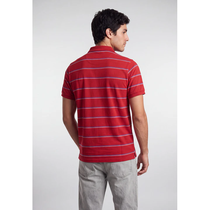 Polera Pique Hombre Rojo 2