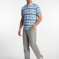 Polera Pique Hombre Celeste - Miniatura 3
