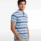 Polera Pique Hombre Celeste - Miniatura 1