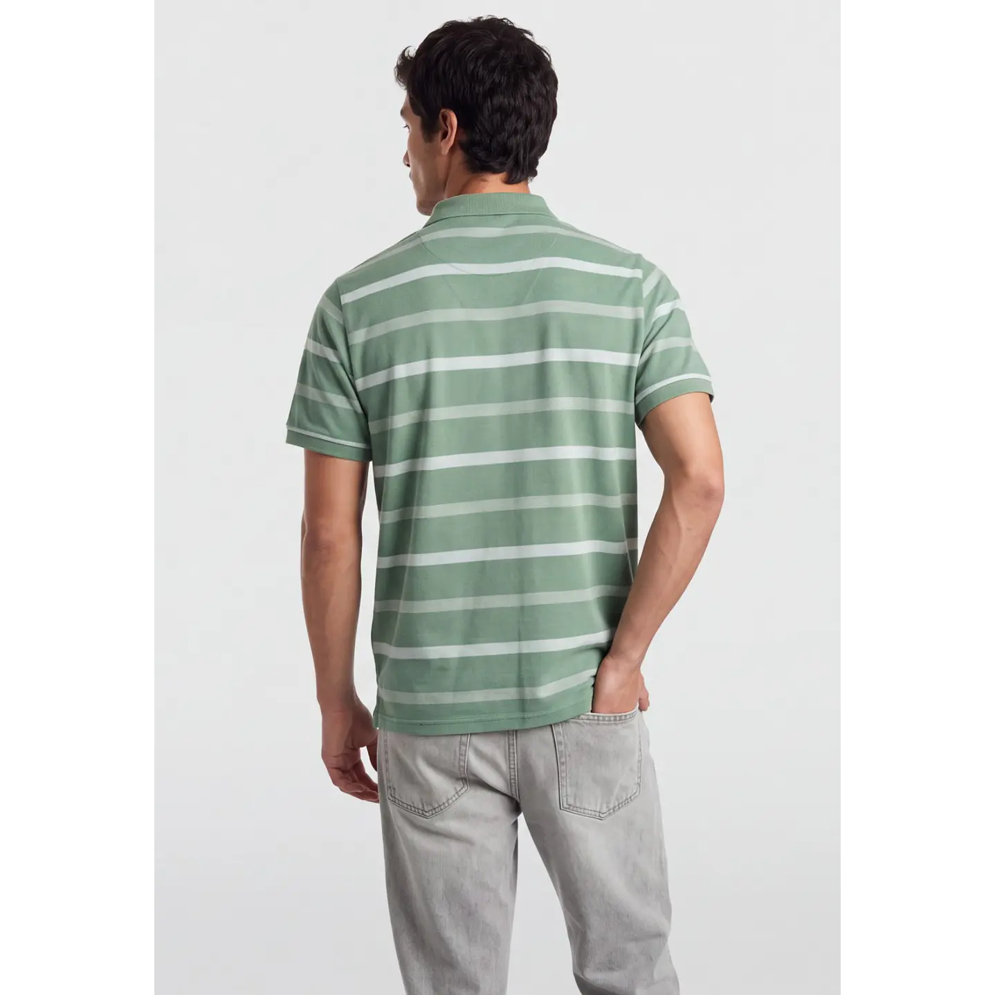 Polera Pique Hombre Verde 2