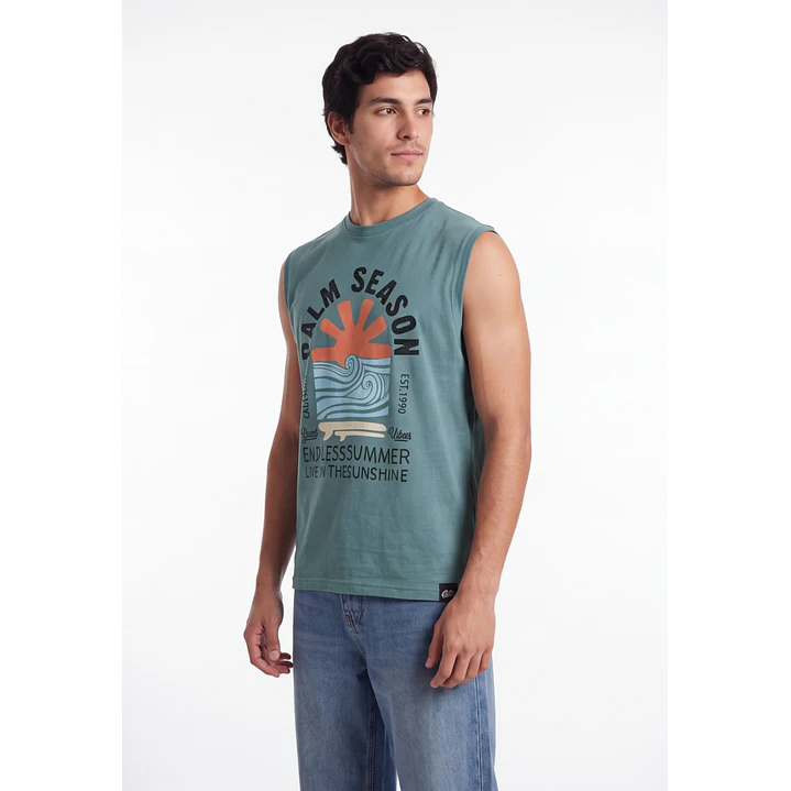 Sudadera Playa Hombre Verde 1