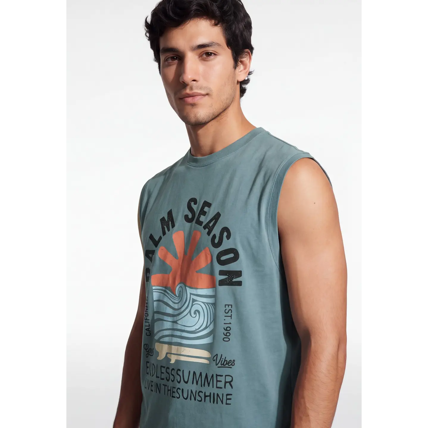 Sudadera Playa Hombre Verde 4
