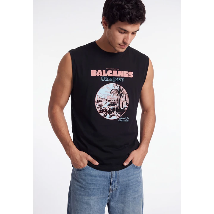 Sudadera Playa Hombre Negro 1
