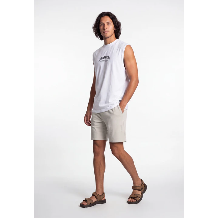 Bermuda Básico Hombre Beige 3