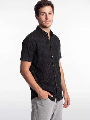 Camisa Viscosa Hombre Negro